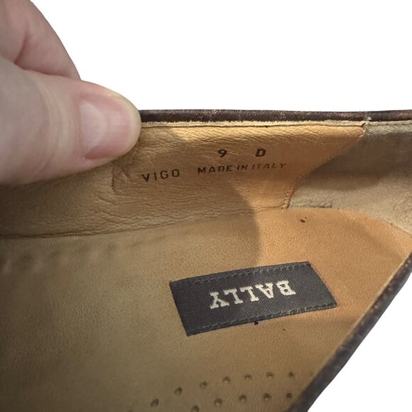 Vintage Bally Men's Leather Loafers Tassels & Fringe, Size 9D - Picture 7 of 9